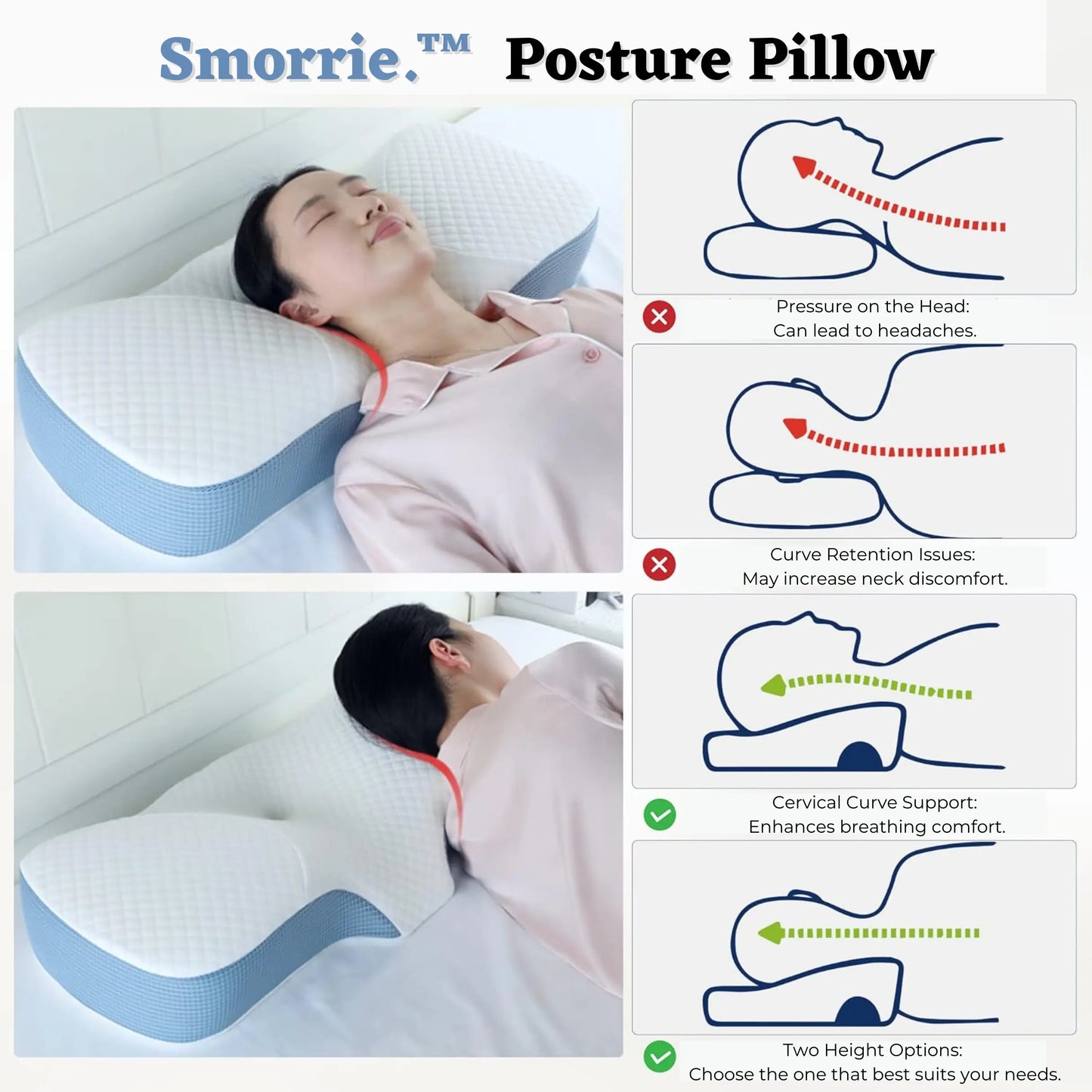 Correct pillow posture hotsell